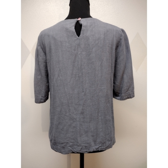 White Stuff embroidered linen blend top - Picture 2 of 12